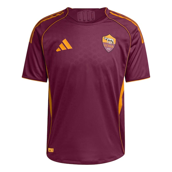 AS Roma adidas 2025/26 Home Authentic Jersey - Red - Image 2