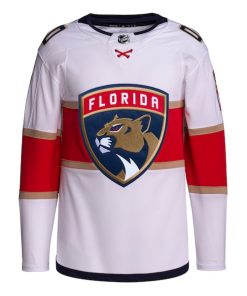Alternative view of Florida Panthers adidas  Away  Primegreen Authentic Custom Jersey - White