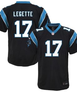 Alternative view of Xavier Legette Carolina Panthers Nike Youth Team Game Jersey - Black/Blue
