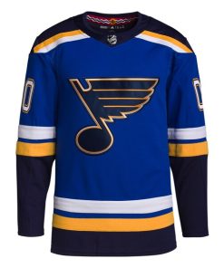 Alternative view of St. Louis Blues adidas  Home  Primegreen Authentic Custom Jersey - Royal