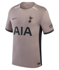 Alternative view of Tottenham Hotspur Nike 2023/24 Third Stadium Replica Custom Jersey?¨C Tan