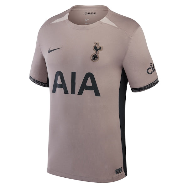 Tottenham Hotspur Nike Youth 2023/24 Third Stadium Replica Custom Jersey?ยจC Tan - Image 2