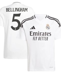 Jude Bellingham Los Merengues Youth adidas 2023/24 Home Replica Jersey - White