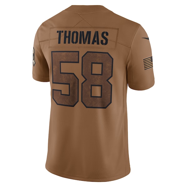 Derrick Thomas Kansas City Chiefs Nike 2023 Salute To Service Retired Player Limited Jersey - Brown - Image 3