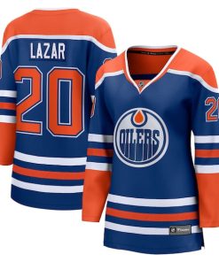 Curtis Lazar Edmonton Oilers  Women's Home Breakaway Jersey - Royal