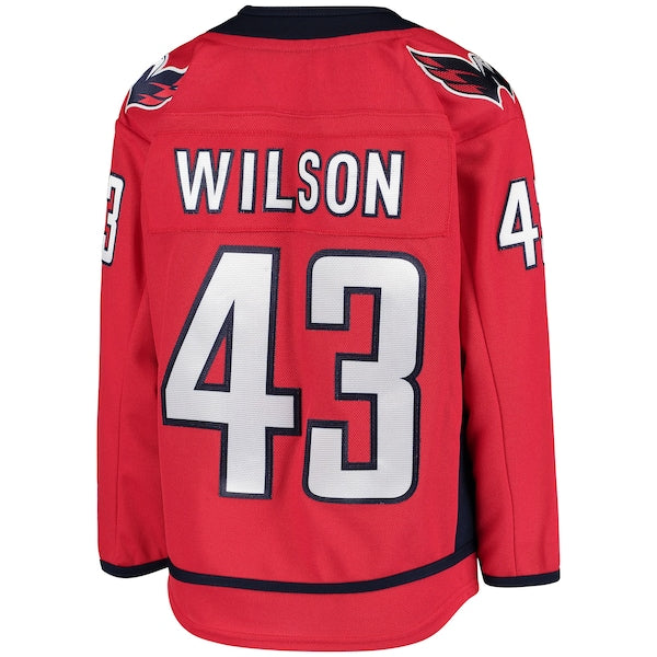Tom Wilson Washington Capitals Youth Home Premier Player Jersey - Red - Image 3