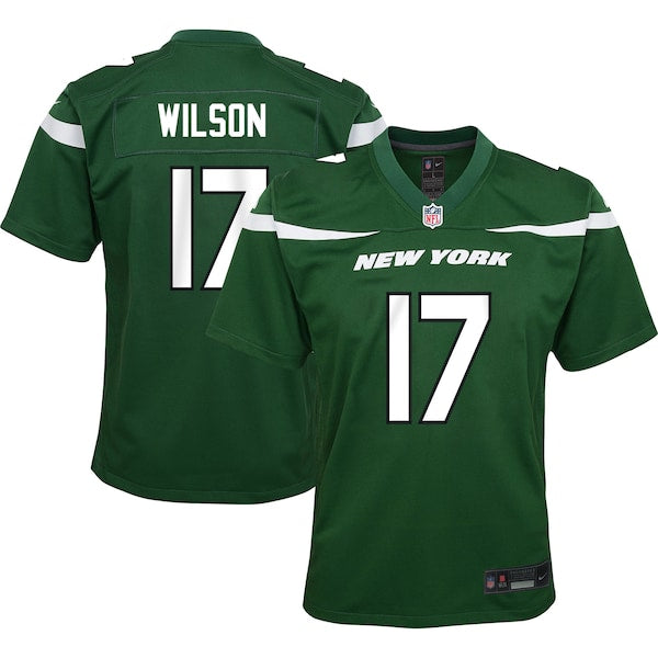 Garrett Wilson New York Jets Nike Youth Game Jersey - Green/White - Image 2