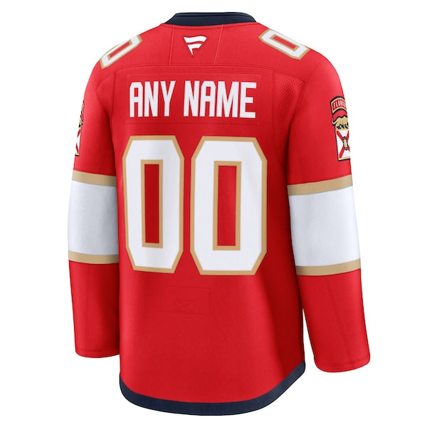Florida Panthers Home Premium Custom Jersey - Red - Image 6