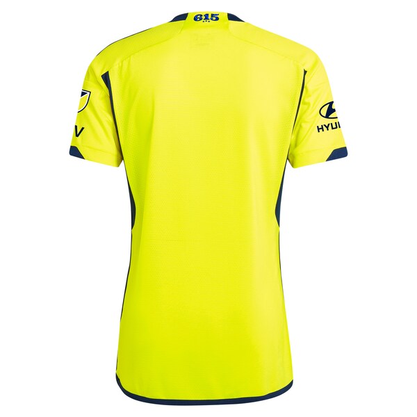 Nashville SC adidas 2024 The 615 Kit Authentic Jersey - Yellow - Image 6