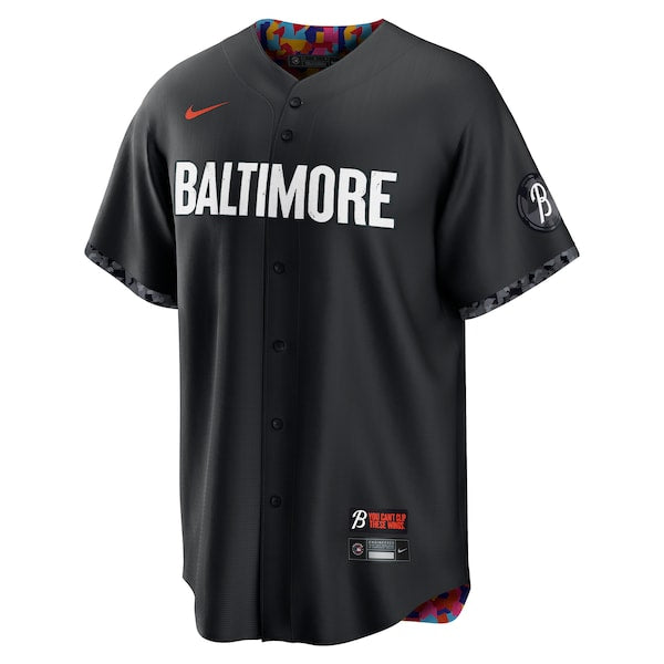 Cedric Mullins Baltimore Orioles Nike 2023 City Connect Replica Player Jersey - Black - Image 2