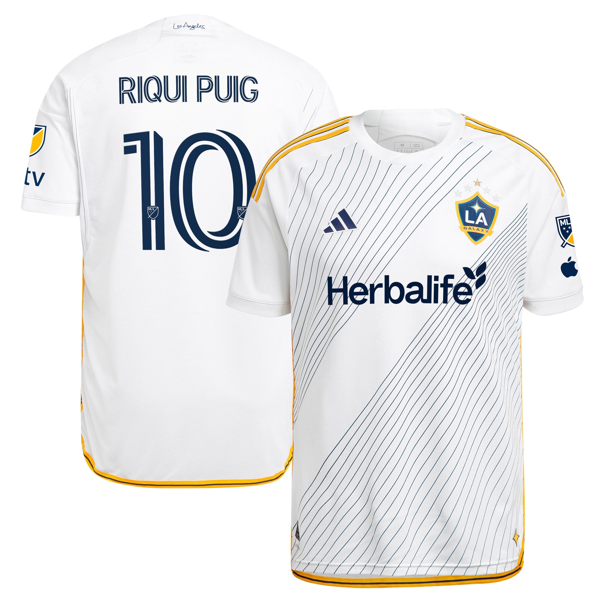 Riqui Puig LA Galaxy adidas 2024 LA Kit Authentic Player Jersey - Green/White - Image 6