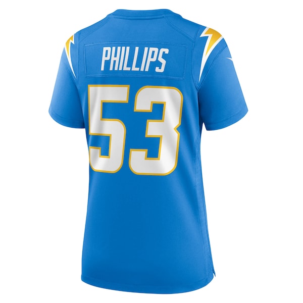 Del'Shawn Phillips Los Angeles Chargers Nike Women's Team Game Jersey - Powder Blue - Image 3