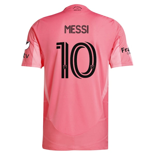 Lionel Messi Inter Miami CF adidas 2025 Euforia Authentic Player Jersey - Light Pink - Image 3