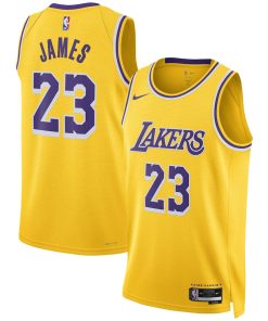 LeBron James Los Angeles Lakers Nike Unisex Swingman Jersey - Association Edition - Gold