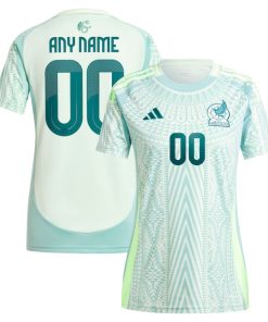 Mexico National Team adidas Women's 2024 Away Replica Custom Jersey - Green