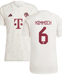 Joshua Kimmich Bayern Munich adidas 2023/24 Third Replica Jersey - White