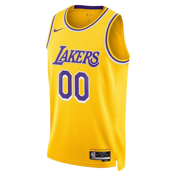 Los Angeles Lakers Nike Unisex Swingman Custom Jersey Gold - Icon Edition - Image 2