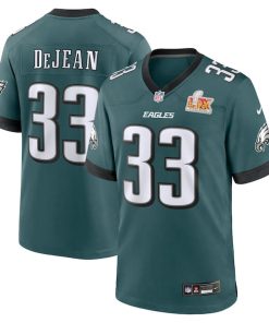Cooper DeJean Philadelphia Eagles Nike Super Bowl LIX Game Player Jersey - Midnight Green