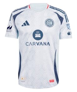 Alternative view of Chicago Fire adidas 2025 The Municipal Kit Authentic Custom Jersey - Light Blue