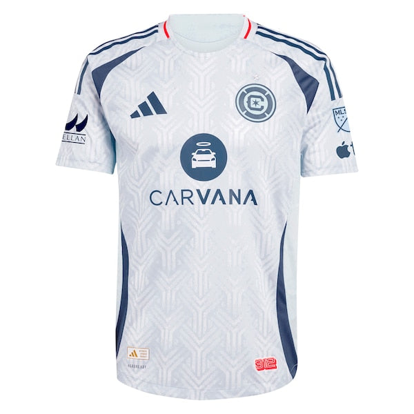 Chicago Fire adidas 2025 The Municipal Kit Authentic Custom Jersey - Light Blue - Image 2