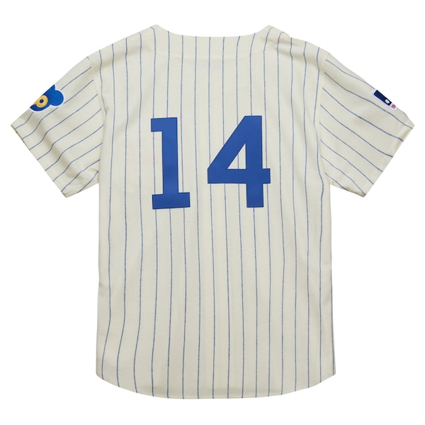 Ernie Banks Chicago Cubs Cooperstown Collection 1969 Authentic Jersey - Cream - Image 3