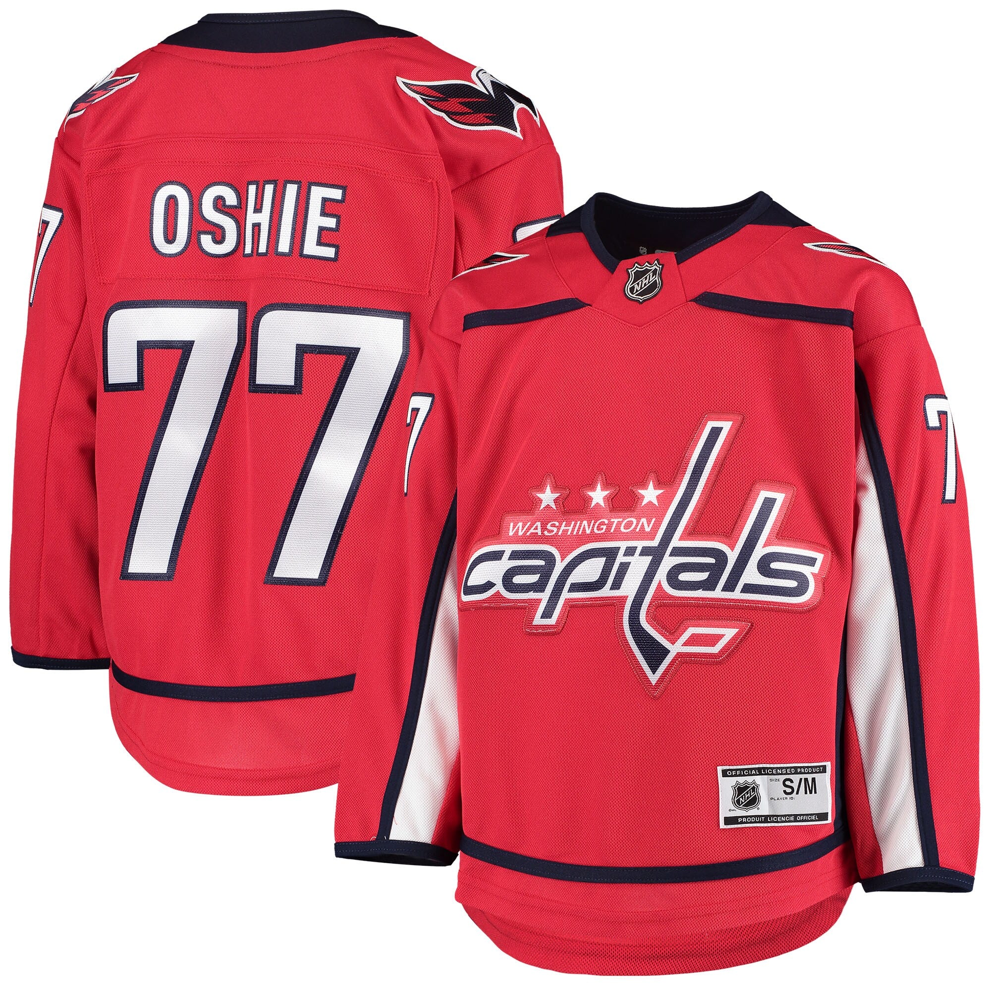 TJ Oshie Washington Capitals Youth Alternate Premier Player Jersey - Navy/Red - Image 6