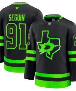 Tyler Seguin Dallas Stars  Alternate Premium Jersey - Black/Kelly Green