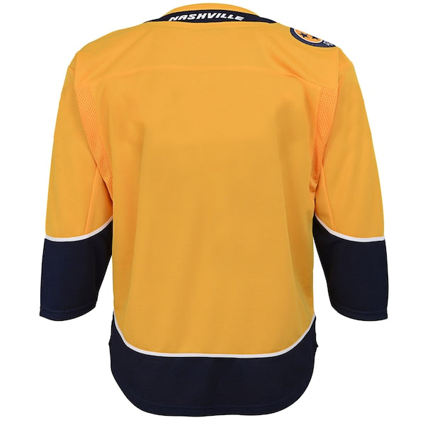 Nashville Predators Youth Home Premier Blank Jersey - Yellow - Image 3