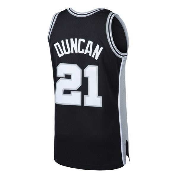 Tim Duncan San Antonio Spurs 1998/99 Hardwood Classics Swingman Jersey - Black - Image 3