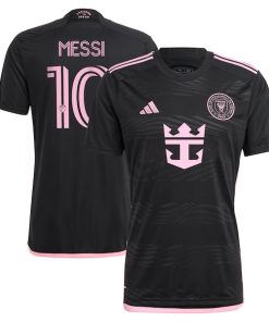 Lionel Messi Inter Miami CF adidas 2024 La Noche Replica Player Jersey - Black