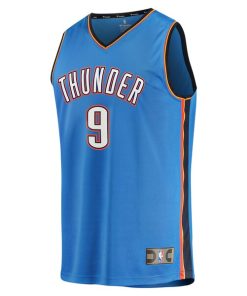 Alternative view of Alex Caruso Oklahoma City Thunder  Fast Break Replica Player Jersey - Icon Edition - Blue