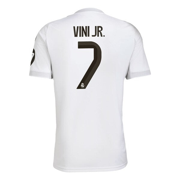 Vini Jr. Los Merengues adidas 2025/26 Home Replica Jersey - White/Blue - Image 4