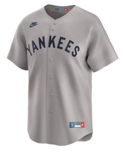 Alternative view of Babe Ruth New York Yankees Nike Throwback Cooperstown Collection Limited Jersey - Gray