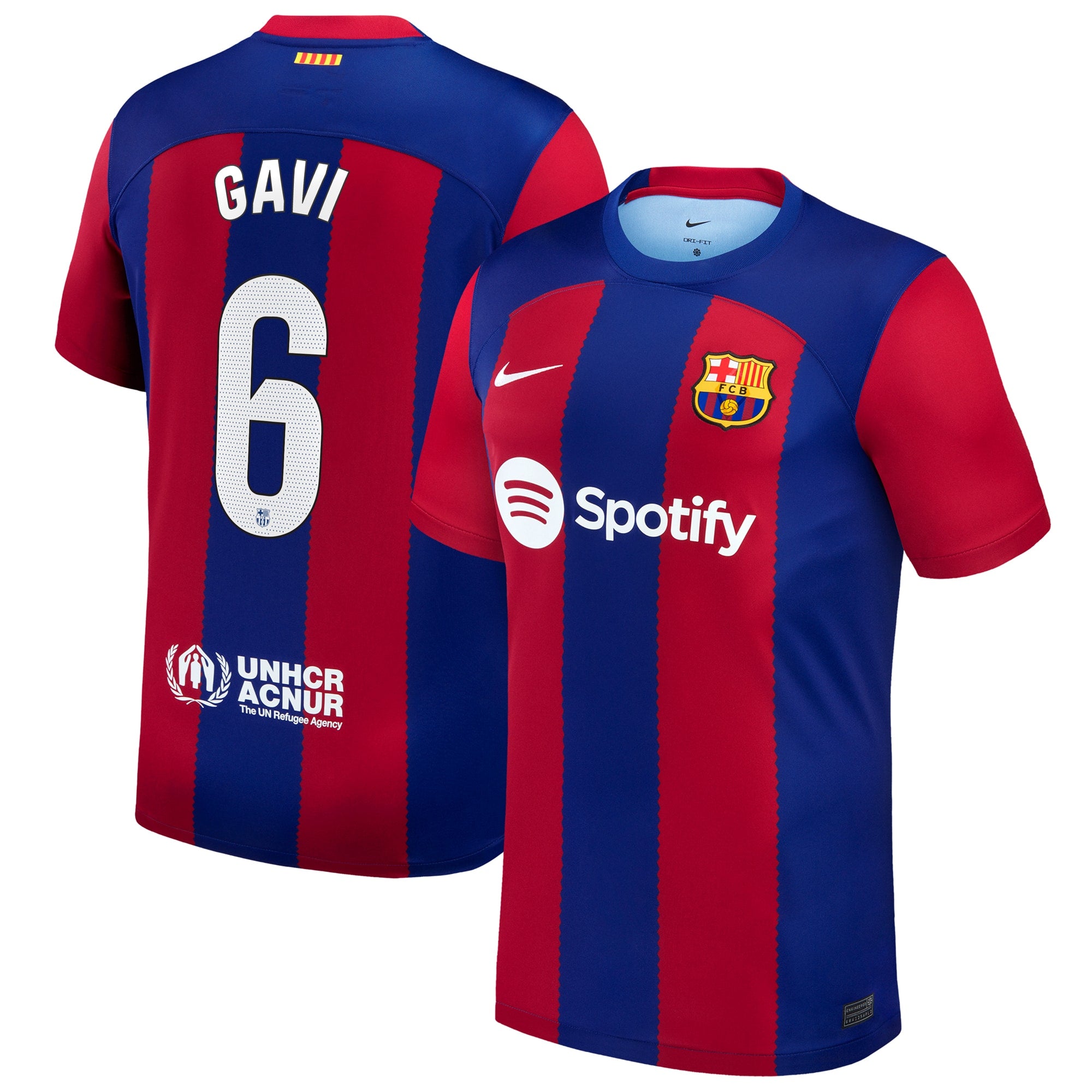 Gavi Barcelona Nike 2023/24 Third Replica Jersey - Aqua/Royal/White - Image 5
