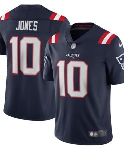 Mac Jones New England Patriots Nike Vapor Limited Jersey - Navy/White