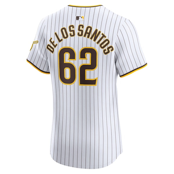 Enyel De Los Santos San Diego Padres Nike Home Elite Player Jersey - White - Image 3