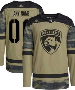 Florida Panthers adidas Military Appreciation Team Authentic Custom Practice Jersey - Camo