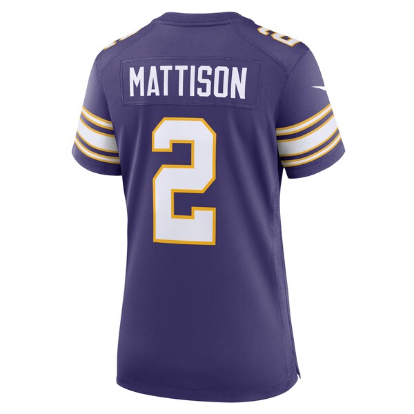 Alexander Mattison Minnesota Vikings Nike Women's Classic Player Game Jersey - Purple - Image 3