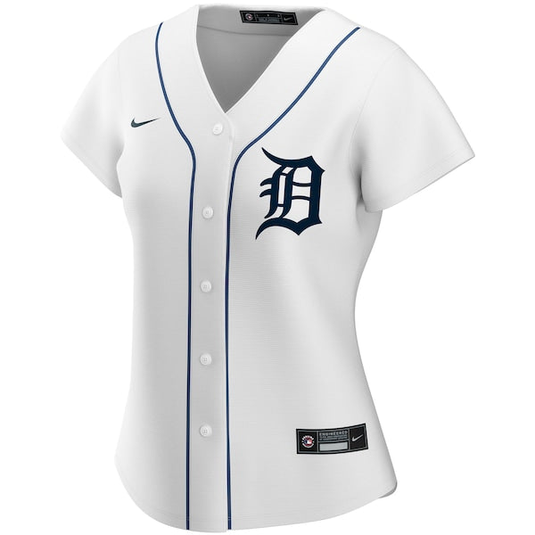 Detroit Tigers Nike Women's Home Replica Custom Jersey - White - Image 2