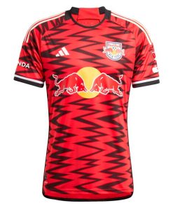 Alternative view of Eric Maxim Choupo-Moting New York Red Bulls adidas 2024 Legacy Authentic Player Jersey - Red