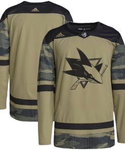 San Jose Sharks adidas Military Appreciation Team Authentic Practice Jersey - Camo
