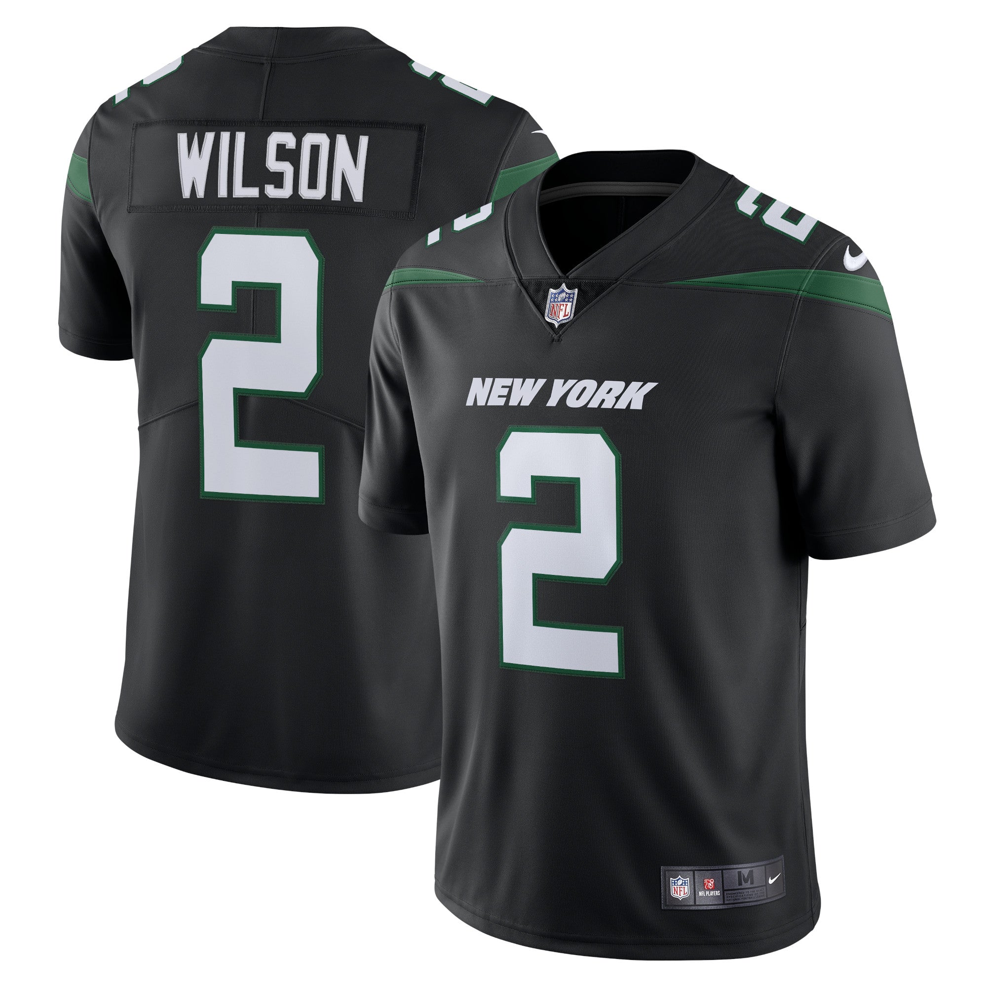 Zach Wilson New York Jets Nike Vapor Limited Jersey - Spotlight White/Black/Green - Image 5