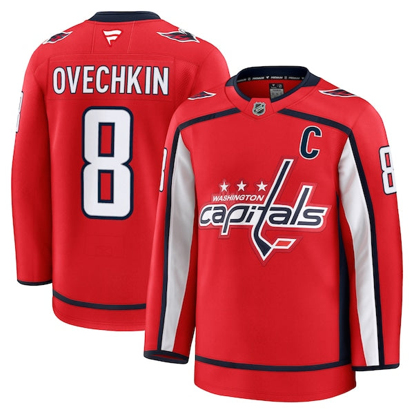 Alexander Ovechkin Washington Capitals Home Premium Jersey - Red/White/Black