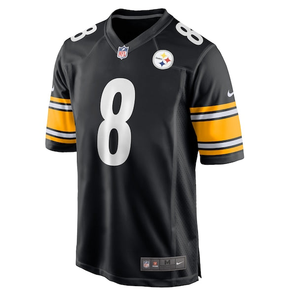 Kenny Pickett Pittsburgh Steelers Nike Youth Game Jersey - Black/White - Image 3
