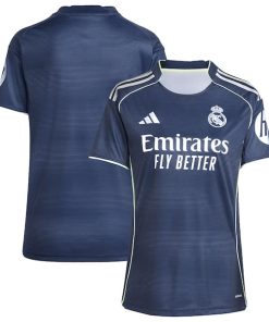 Alternative view of Los Merengues adidas Women's 2025/26 Away Replica Jersey - Blue/White