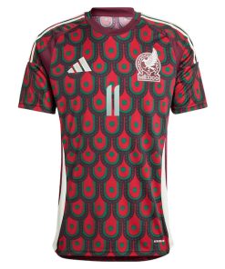 Alternative view of Santiago Gim¨¦nez Mexico National Team adidas 2024 Home Replica Player Jersey - Green