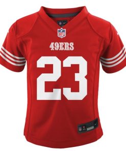 Alternative view of Christian McCaffrey San Francisco 49ers Nike Toddler Game Jersey - Scarlet