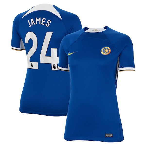 Reece James Chelsea Nike Women's 2023/24 Home Stadium Replica Jersey - Blue/Navy - Image 3