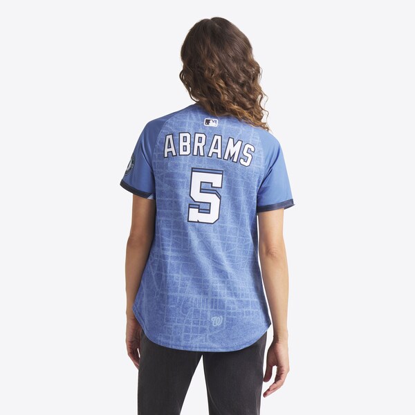 CJ Abrams Washington Nationals Nike Women's 2025 City Connect Limited Jersey - Blue - Image 2
