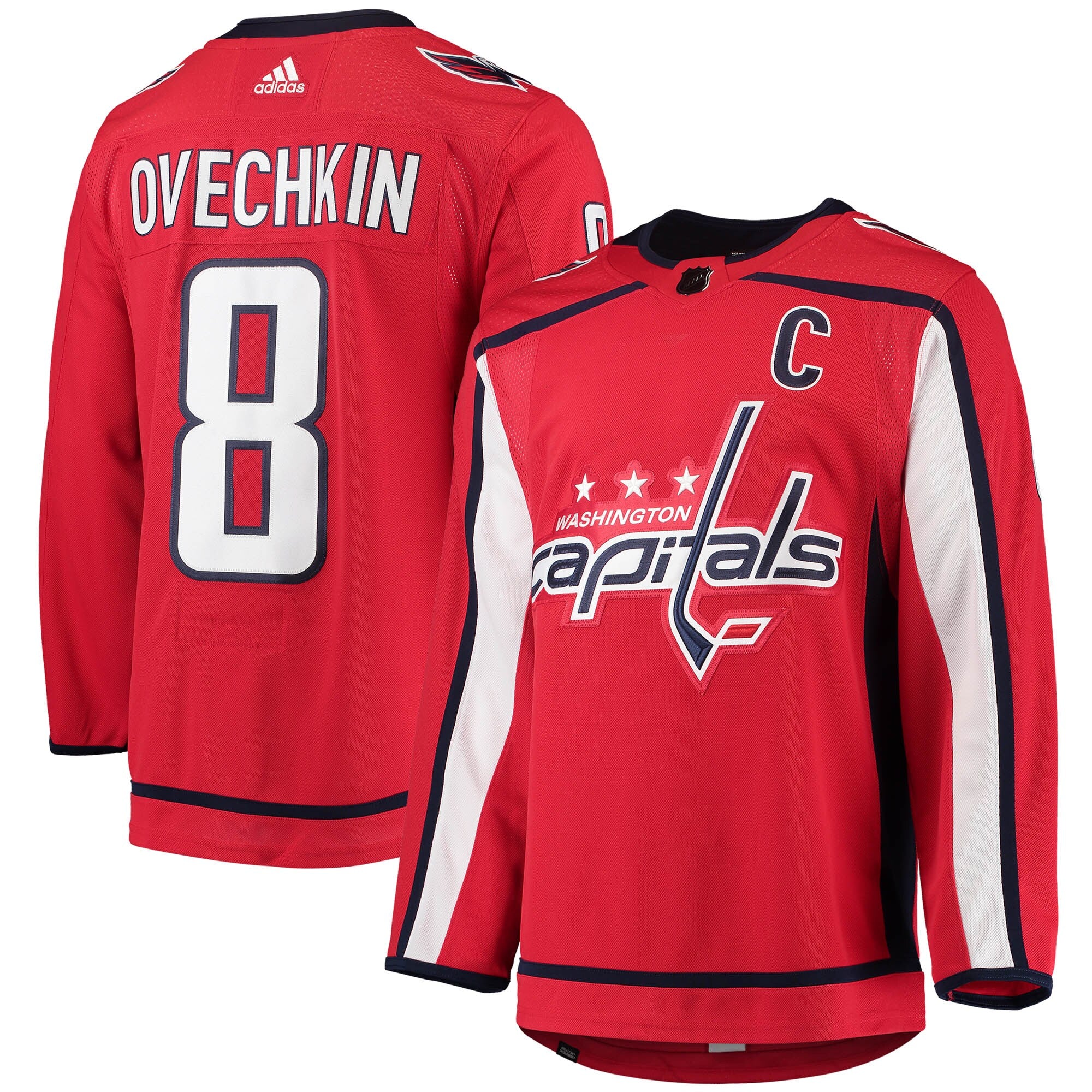 Alexander Ovechkin Washington Capitals adidas Alternate Primegreen Authentic Player Jersey - Navy/Red/White - Image 5
